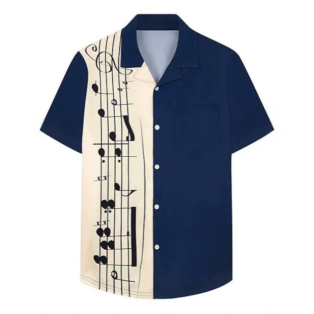 2026 New Cross-Border Hot-Selling Amazon Short-Sleeve Foreign Trade Men's Beach Shirt Hawaiian Shirt Loose Casual