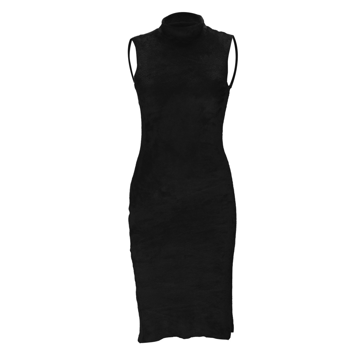 Completo due pezzi donna vestito in velluto e cardigan lungo_voghion.com