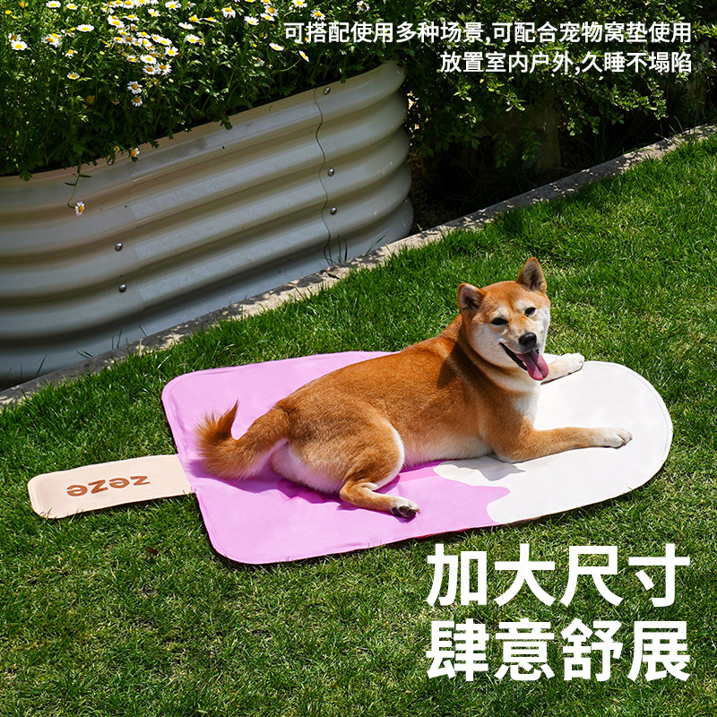 Zeze mascota Popsicle almohadilla de hielo perro estera de verano gato nido de hielo enfriamiento sensación fresca almohadilla para dormir gato y perro cama de hielo universal