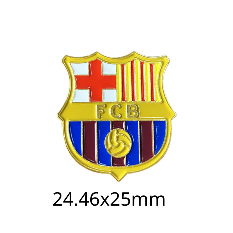 Insignias metálicas transfronterizas, pegatinas para teléfonos móviles, broches, Copa Mundial, Liga de Campeones, club de fútbol, insignias del Real Madrid, insignias del Liverpool al por mayor