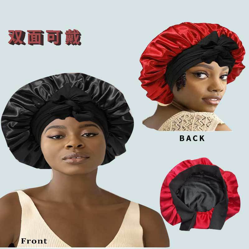 (Cross-border trading), silk scarf with bow for pregnant, hair cap, hat 2