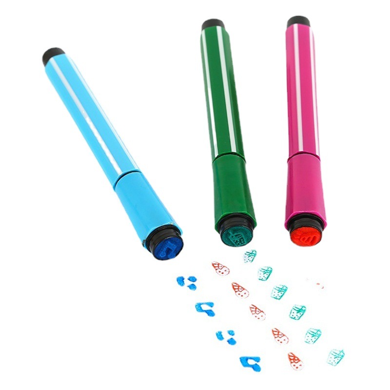 Las ventas de la fábrica a granel niños acuarela pluma suministros de arte pluma de color sello de gran capacidad cepillo lavable acuarela pluma