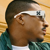 Fashionable brand sunglasses hip-hop style, glasses solar-powered, 2021 collection, European style, with snowflakes