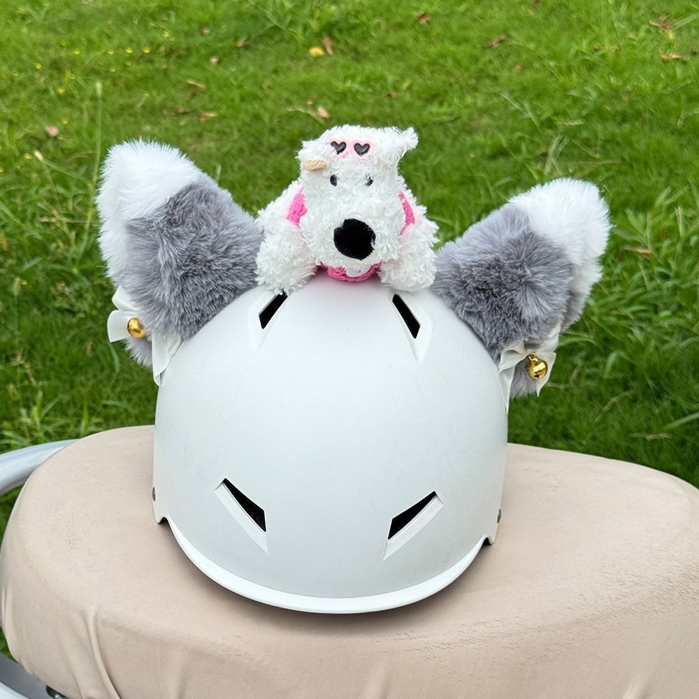 【Cute Puppy】Flash Sale Helmet Decoration Stitch Electric Vehicle Helmet Decoration Recommended by Delivery Drivers