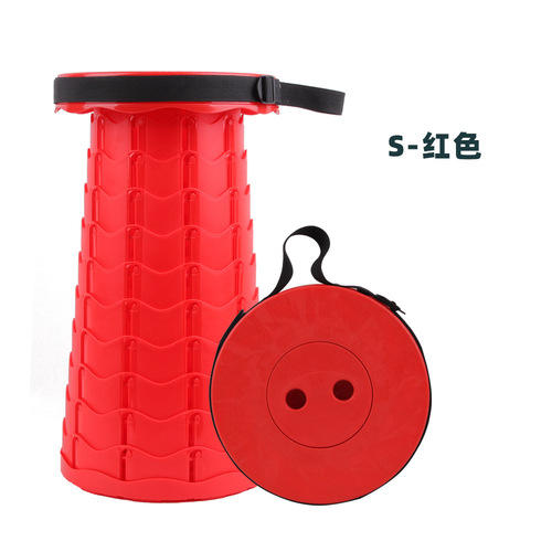 Internet celebrity outdoor camping folding stool third generation streamlined thickened portable telescopic stool factory direct sales wholesale