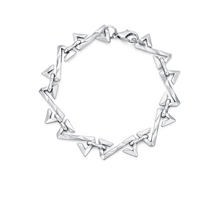 Geometric Z letter bracelet Cuban titanium steel non-fading hip hop trendy couple gift for boyfriend