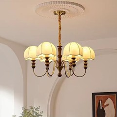 照迎法式vintage中古客厅吊灯美式复古南洋风主卧房间主卧室灯具