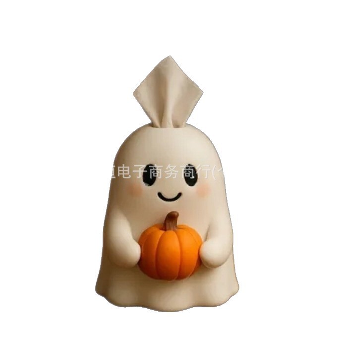 跨境新品Halloween Pumpkin Tissue Box Holder万圣节南瓜纸巾盒|undefined
