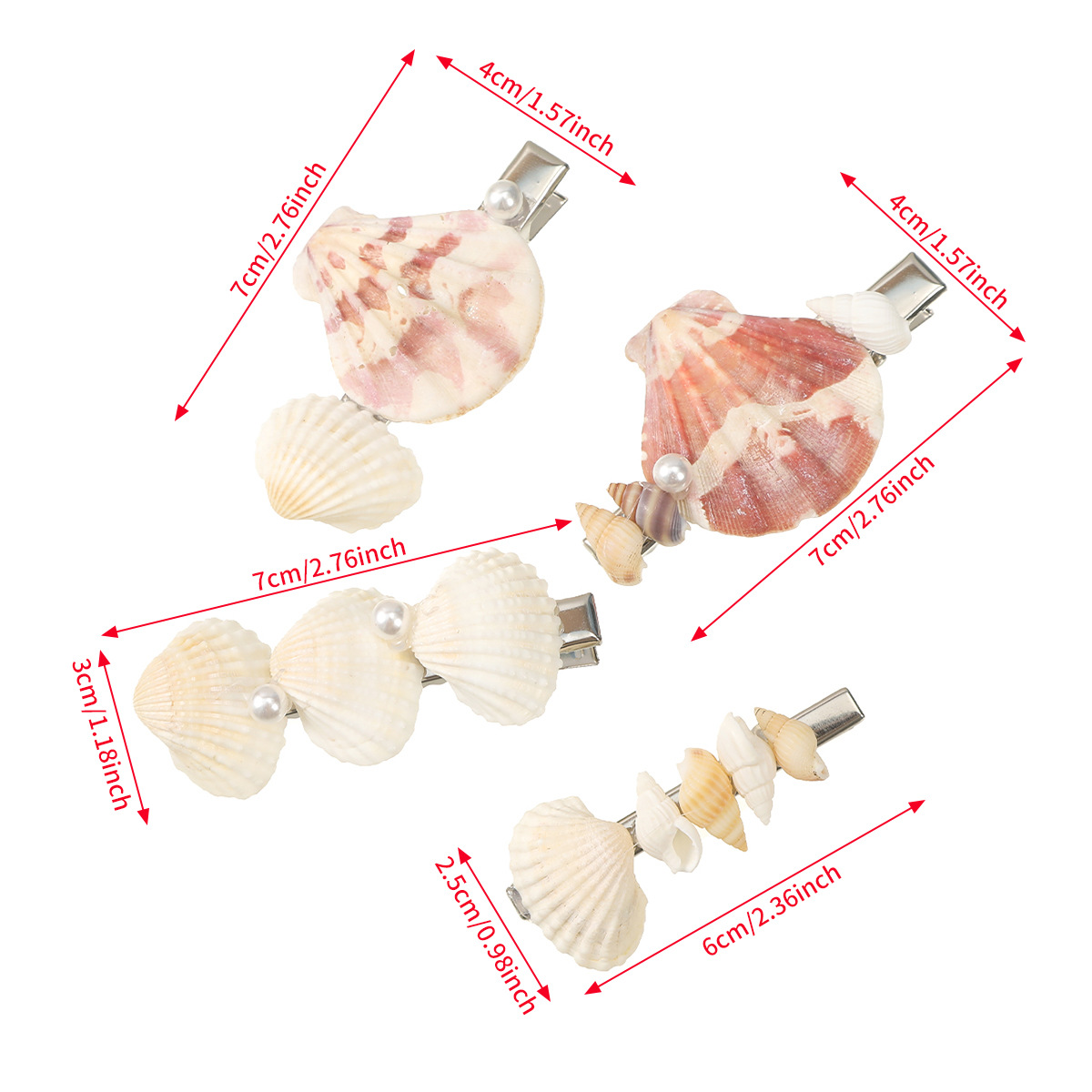 Women's Shell Simple Style Shell Hair Clip display picture 5