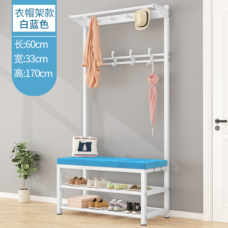 60CM-화이트 앤 블루 [신발걸이와 옷걸이 스타일]✡작은 아파트