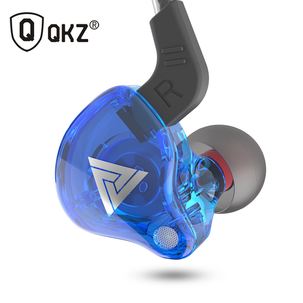 QKZ AK6 auriculares deportivos en el oído tipo control por cable con micrófono pesado bajo auriculares móviles sonido mágico más explosivo