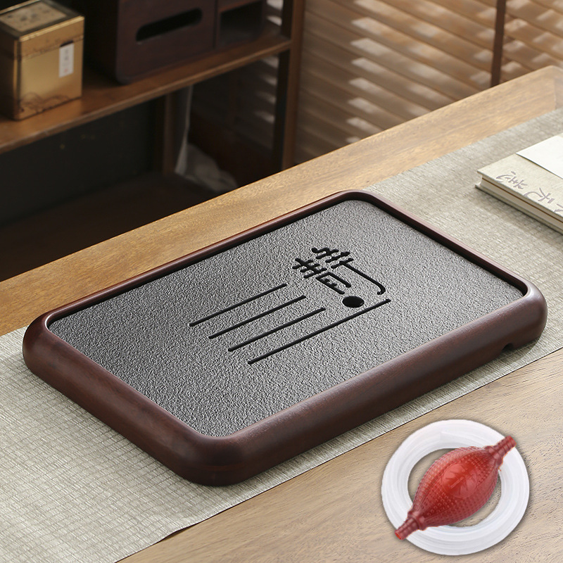 (가운데) 원목컬러 명상티트레이 38*25 [물통추가]