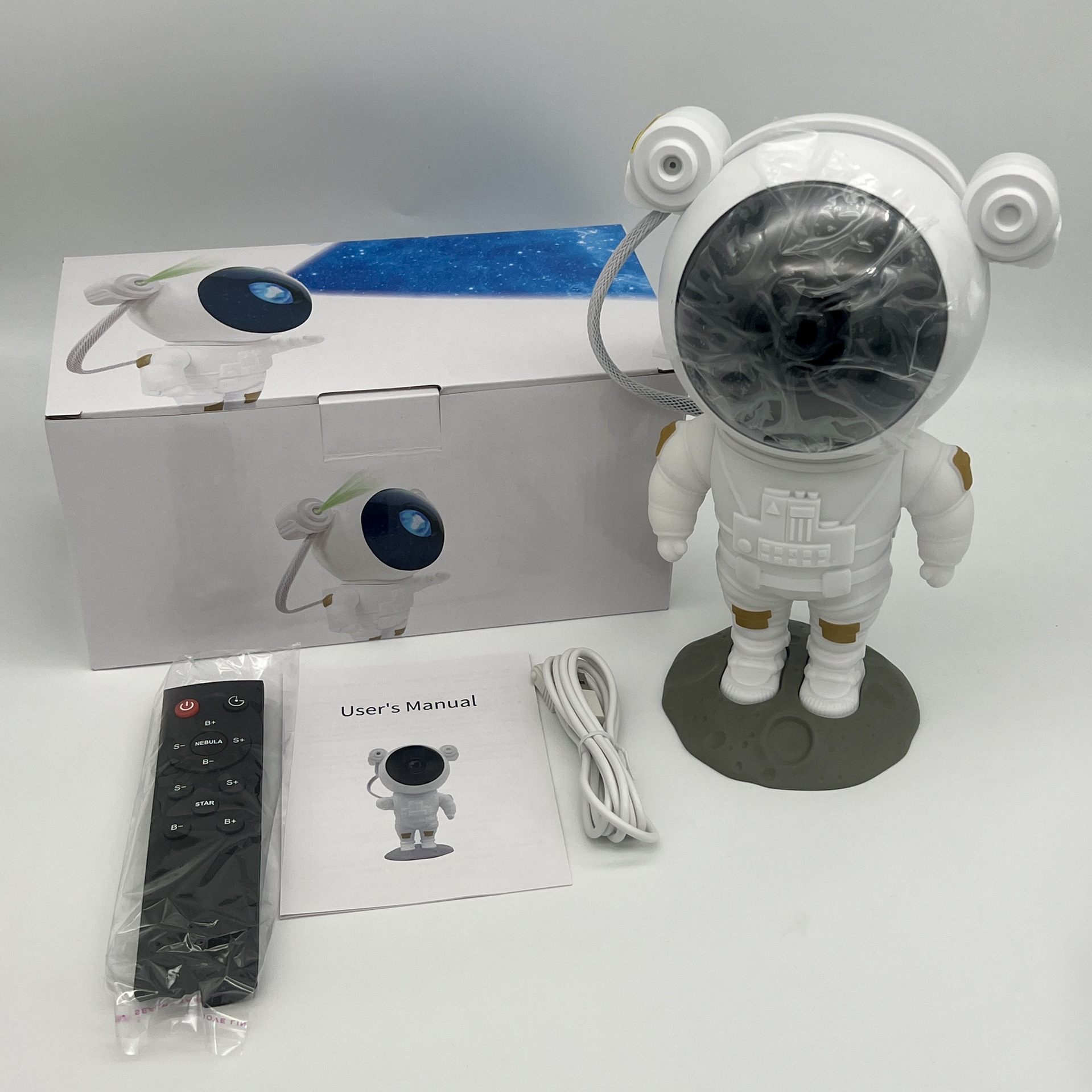 Lámpara de cielo estrellado, luz de proyección, astronauta, astronauta, luz nocturna, proyección de cielo estrellado, luz ambiental multifuncional, luz de personalidad explosiva