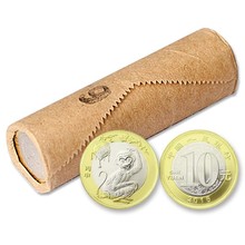 金色典藏 2016年二轮猴生肖纪念币整卷50枚 银行原卷生肖币收藏