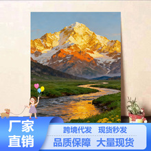 �����ͻ�diy��ɫ�羰��ϩ������Ϳɫ������ϵ���￨ͨ�������ش�