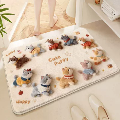 Avtomobil döşəmə paspasları – Cute Pet-Like Imitation Cashmere Floor - velvet-sheriff-b-4060cm-soft-imitation-cashmere