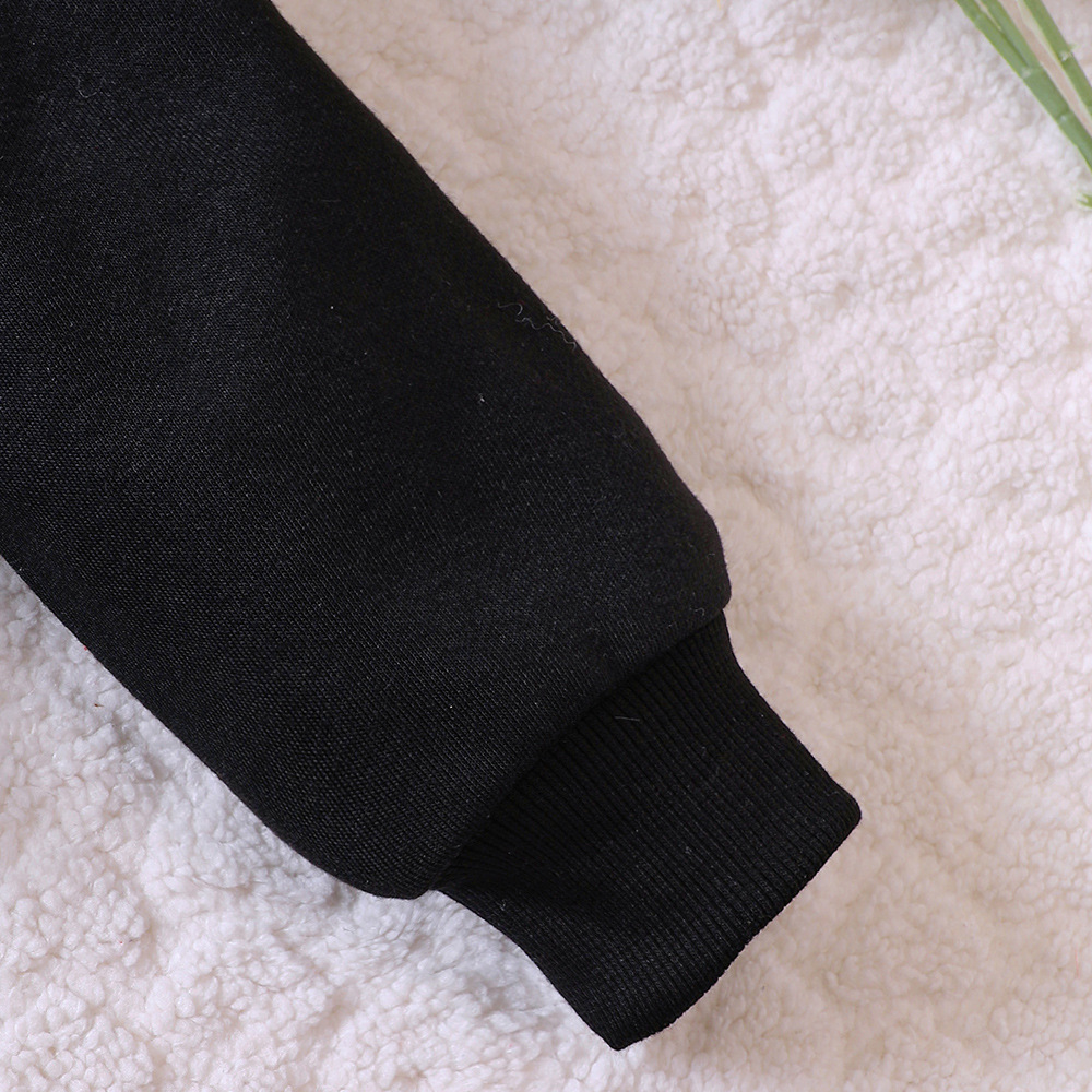 Set med hoodie och kjol för flickor med tryckta bokstäver_voghion.com