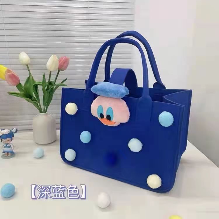 Bolso de regalo de cumpleaños de vino de luna llena bolsa de regalo de dibujos animados de fieltro bolso de regalo de dibujos animados