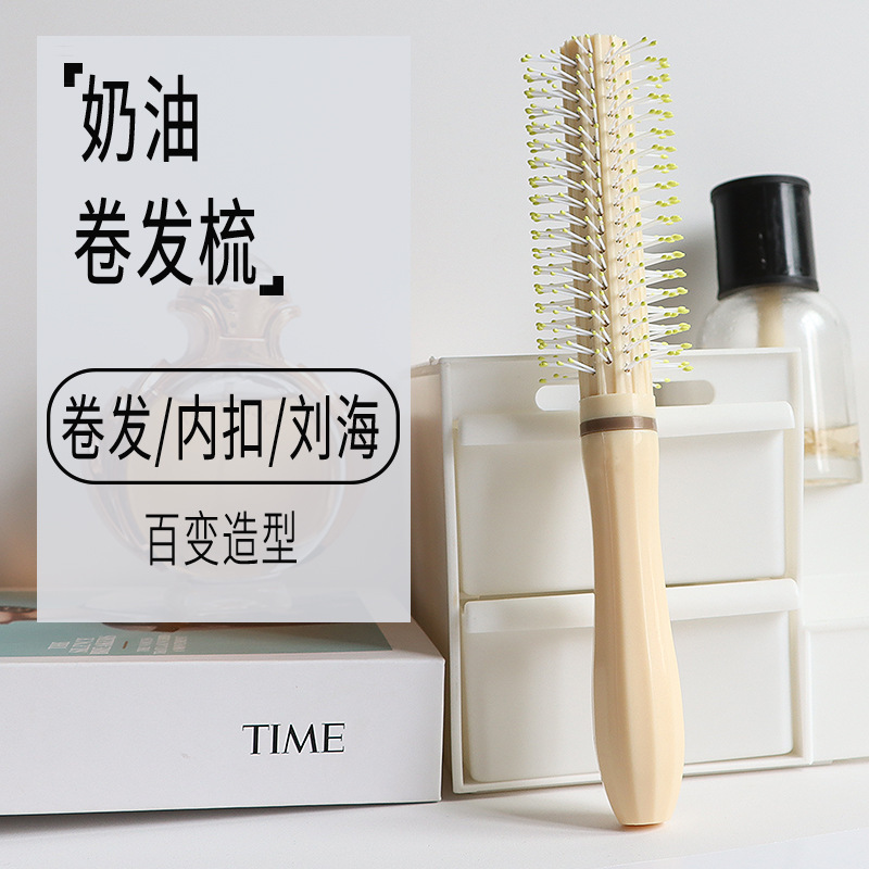 家庭用ヘアカーラーコーム、男女兼用エアクッションマッサージコーム、骨型コーム、インナーバウンドスタイリング、ヘアスタイリング用円筒型ローラーコーム|undefined