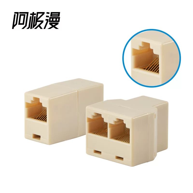 Сетевой кабель удлинитель RJ45 с кристаллическим концом, разветвитель прямого прохождения, коннектор гнездо 1 точка 1 точка 2