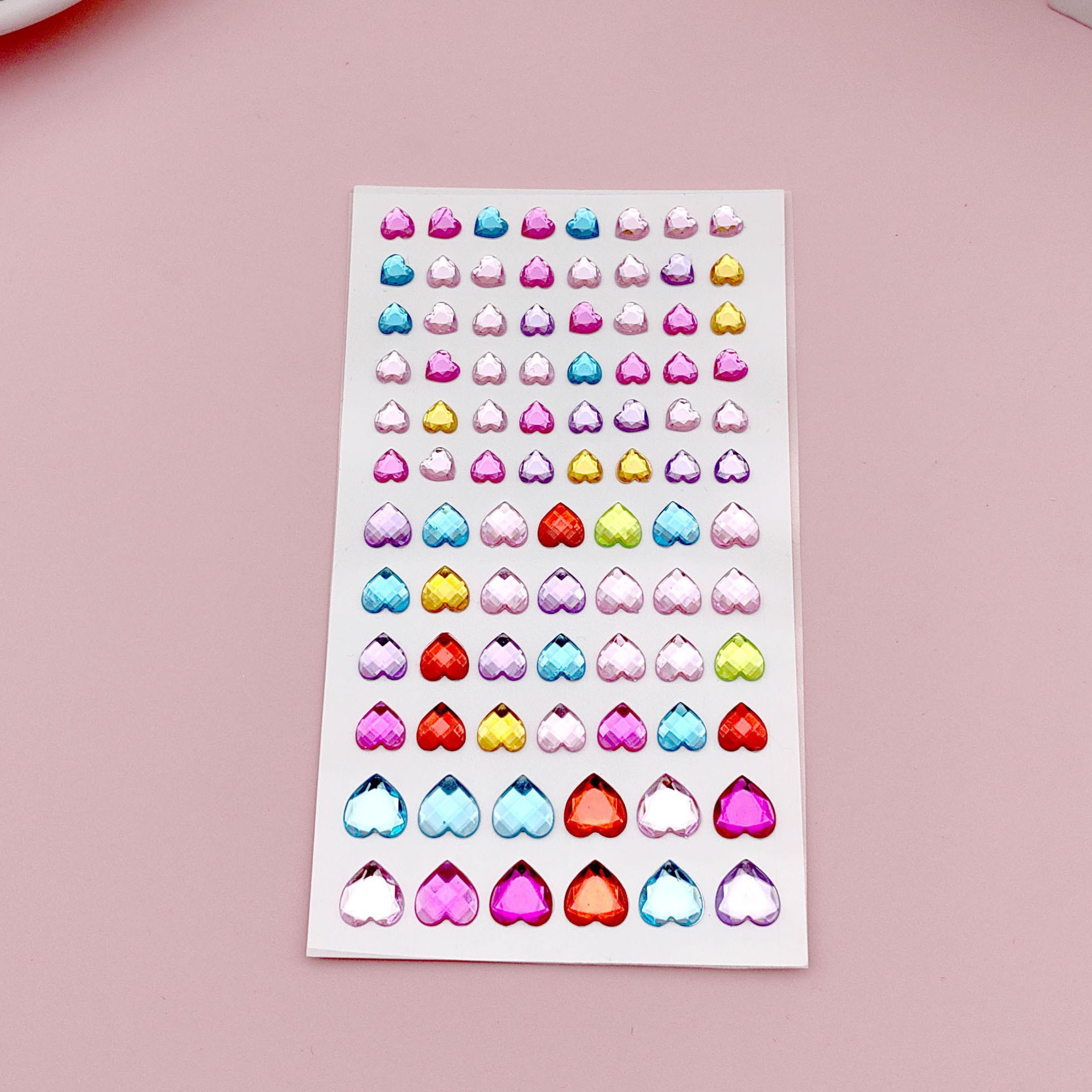 컬러 하트 크기 7.5*13CM