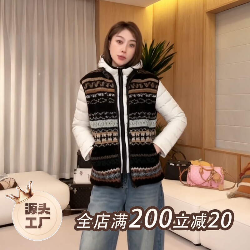[Fair Isle Polar Vest] Warm Zipper Sleeveless Vest Women's 2025 Autumn and Winter Design Layered Top
