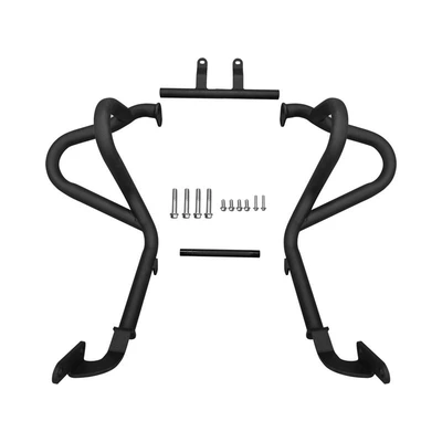 Applicable to Benda Napoleon 450 motorcycle special bumper bumper reinforced anti-fall bar lossless modification accessories (Motorcycle bumper) - matte-black-reinforced-bumper
