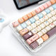 Sea salt cat (boxed) theme key cap MAO height five-sided sublimation PBT cute round key cap adapter