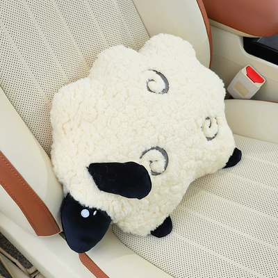 Box Hanging Cartoon Cute Car: Car tissue box/set - lamb-waist