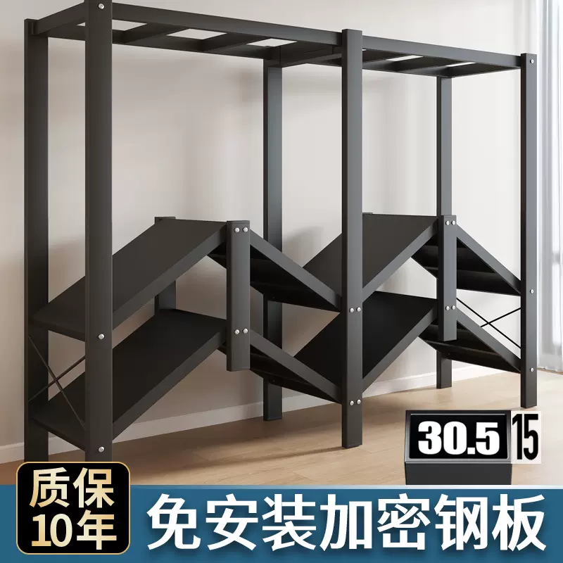 免安装衣柜折叠简易布衣柜家用卧室出租房结实耐用钢架衣服收纳柜