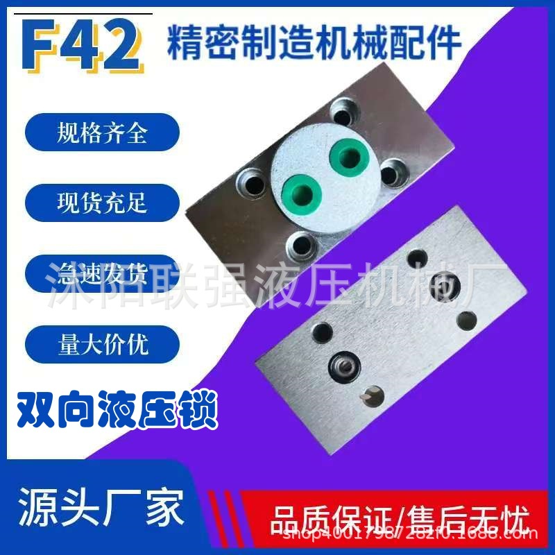 双向板式液压锁保压阀平衡阀吊车支腿锁工程车配件油缸管式液压锁