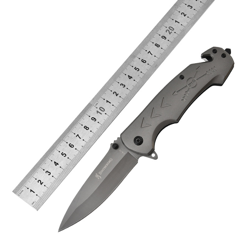 厂家不锈钢户外折叠小刀 便携式家用水果刀户外工具现货折叠刀