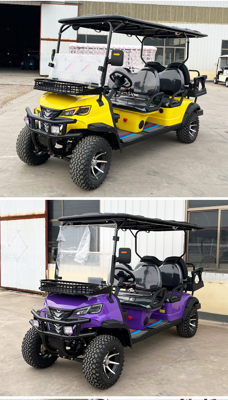 Electric golf carts for export, suitable for tourist attractions, clubs, golf courses, parks, and schools, used for electric sightseeing tours