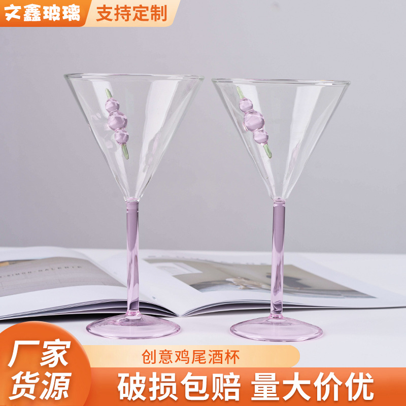 Creative glass cocktail wineglass