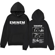 男女连帽运动衫，大号街头服装阿姆（Eminem）主题连帽衫说唱音乐