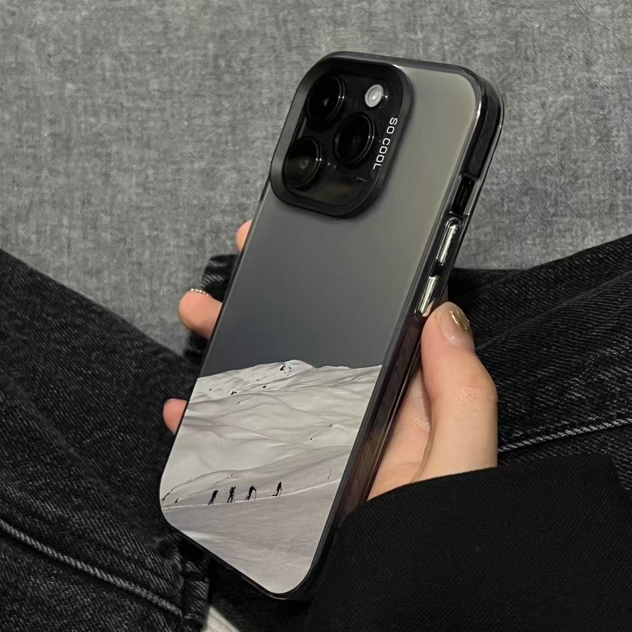 Nuevo estilo europeo y americano adecuado para iPhone 16 funda para teléfono móvil Apple 15promax/14 anti-caída 13pro12 personalidad 11