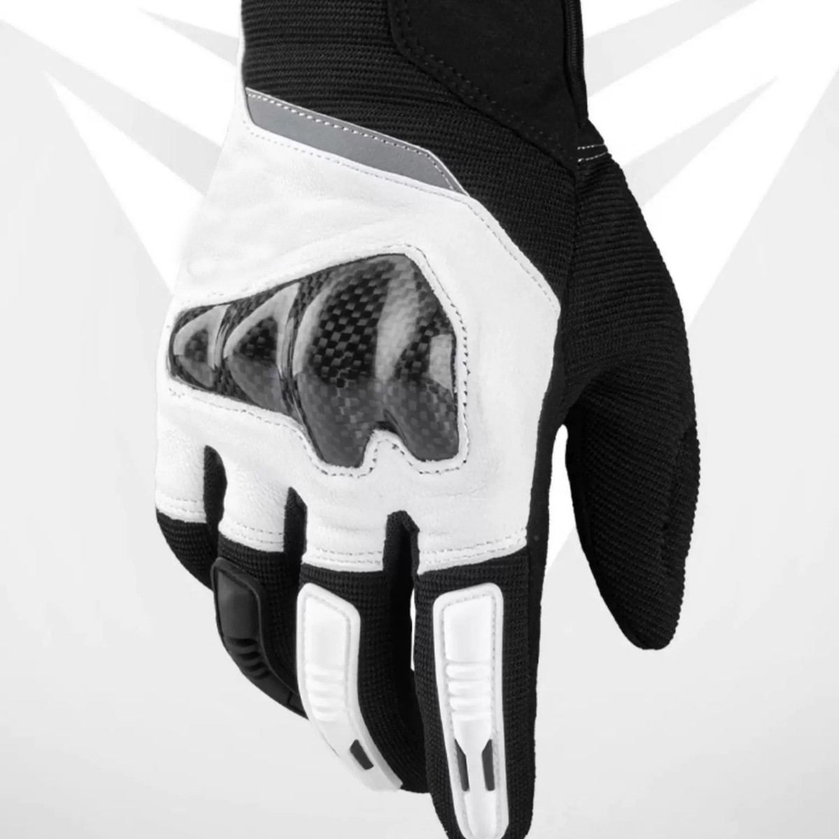 カーボンファイバー製保護具、バイク用転倒防止レーシングフルフィンガーグローブ、男女兼用ライディンググローブ