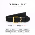 Gold buckle black