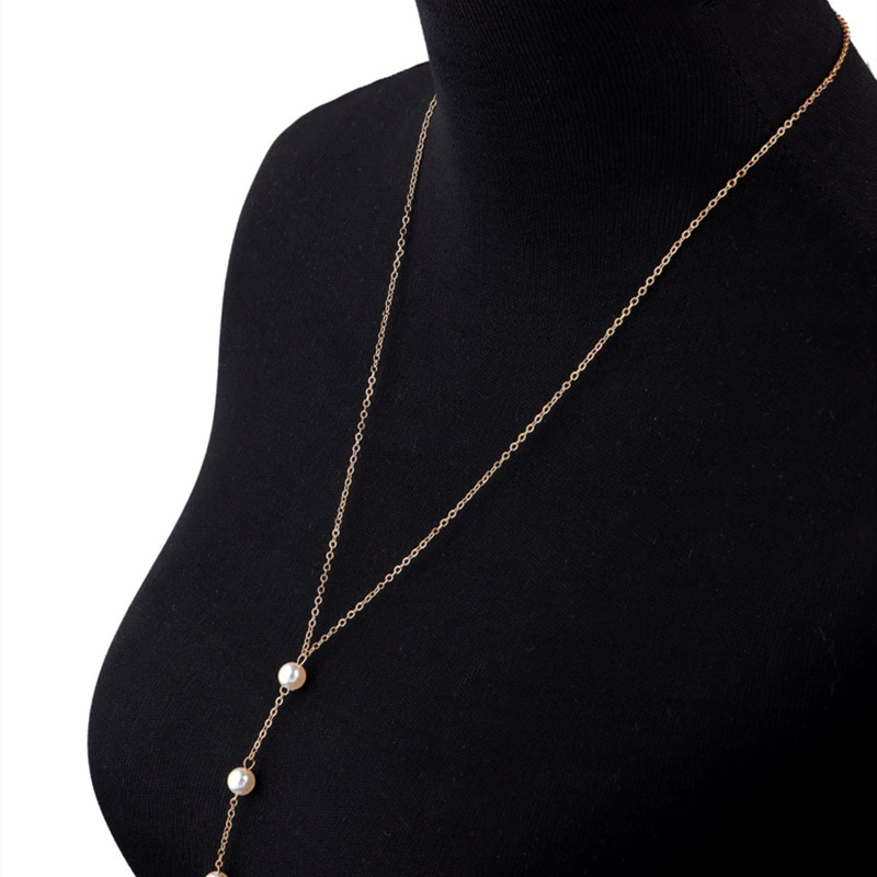 Цепочка на талию Body Chain с жемчужными акцентами, золотая или серебряная, 1–2 ряда