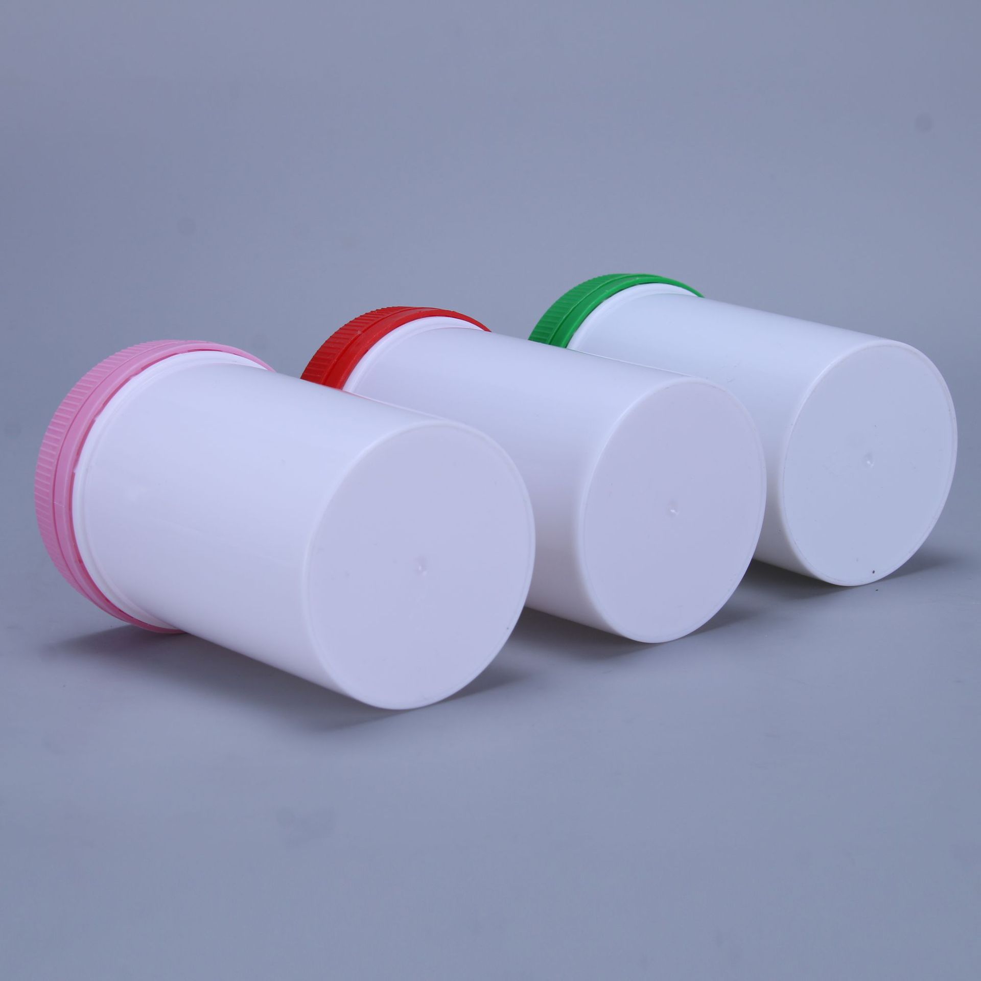 Fábrica al por mayor 150ml botellas de boca ancha botellas verticales botellas de sellado multicolores botellas de embalaje sólido botellas de reactivos químicos botellas