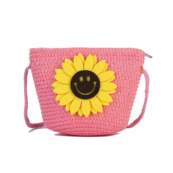 Powder Smile Face Sun Flower Shell 14*11*6
