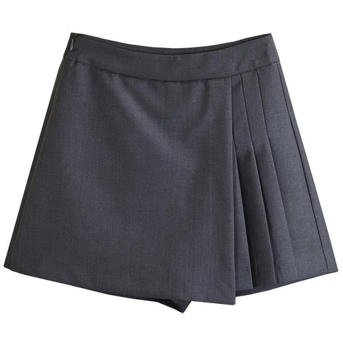 2025 Spring A-line mini skirt, Instagram-style bodycon dress for plus-size women, modest half-body skirt, oversized pleated skirt, trendy