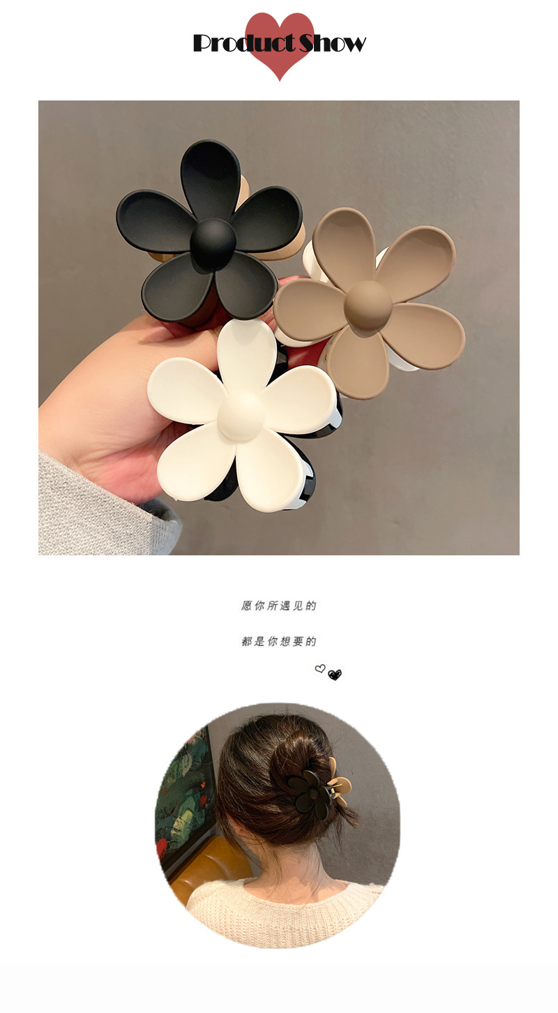 Sun Flower Clip Black And White Flower Hairpin display picture 2