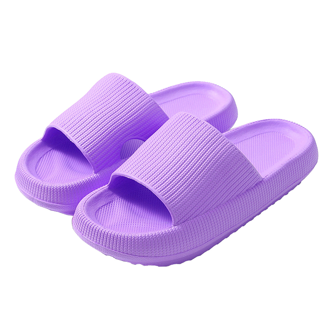 Zapatillas de suela gruesa de 3,2 CM para mujer Verano nueva pareja EVA casa aumento de la altura Baño de suela blanda zapatos de hombre