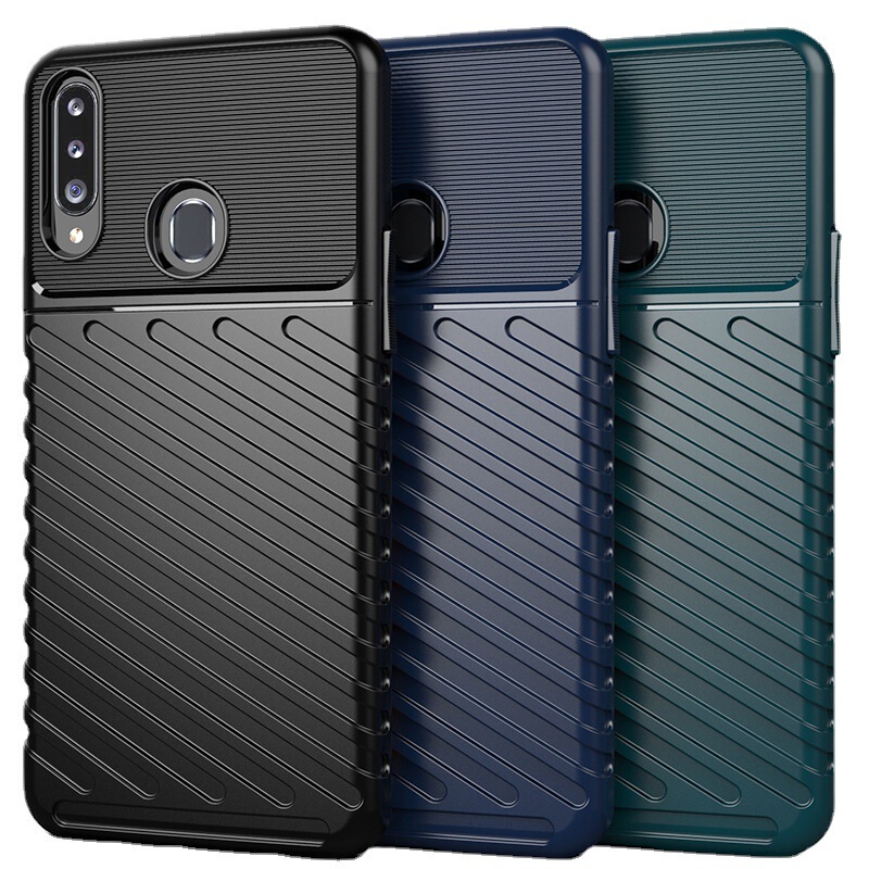 For Samsung A20S mobile phone S22Ultra mobile phone case S22 + Thunder thick military anti-fall silicone soft case