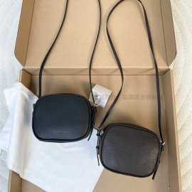 纯原The*Row简约风荔枝纹牛皮迷你相机包复古百搭小方包斜挎包女