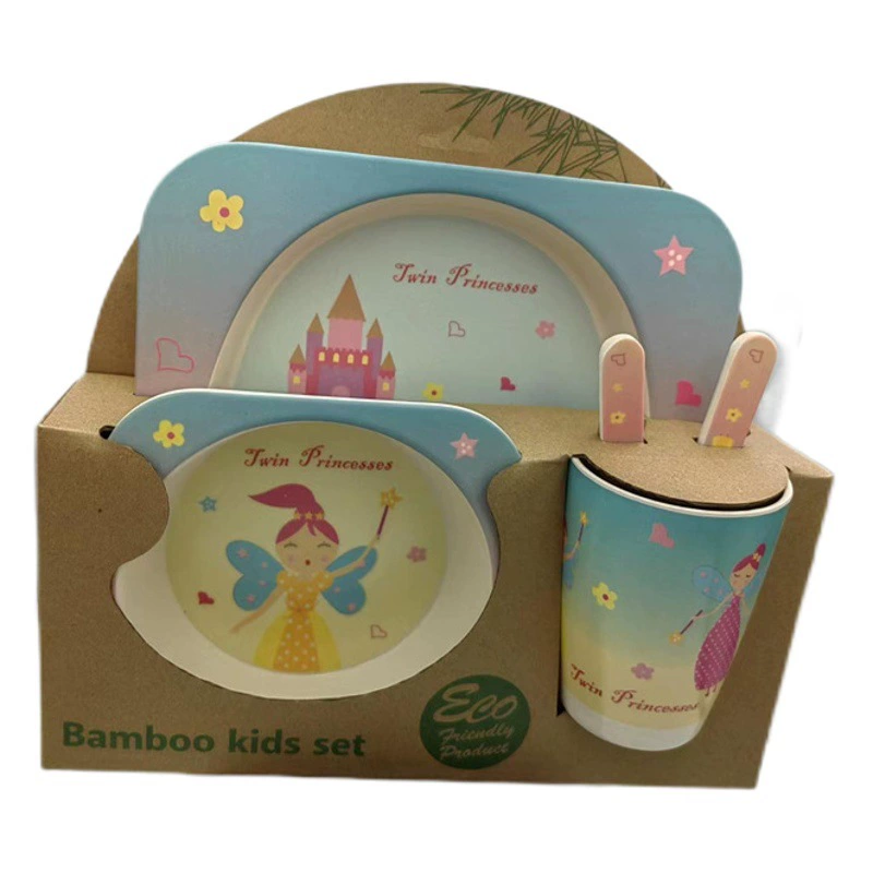 Детский набор посуды из бамбукового волокна