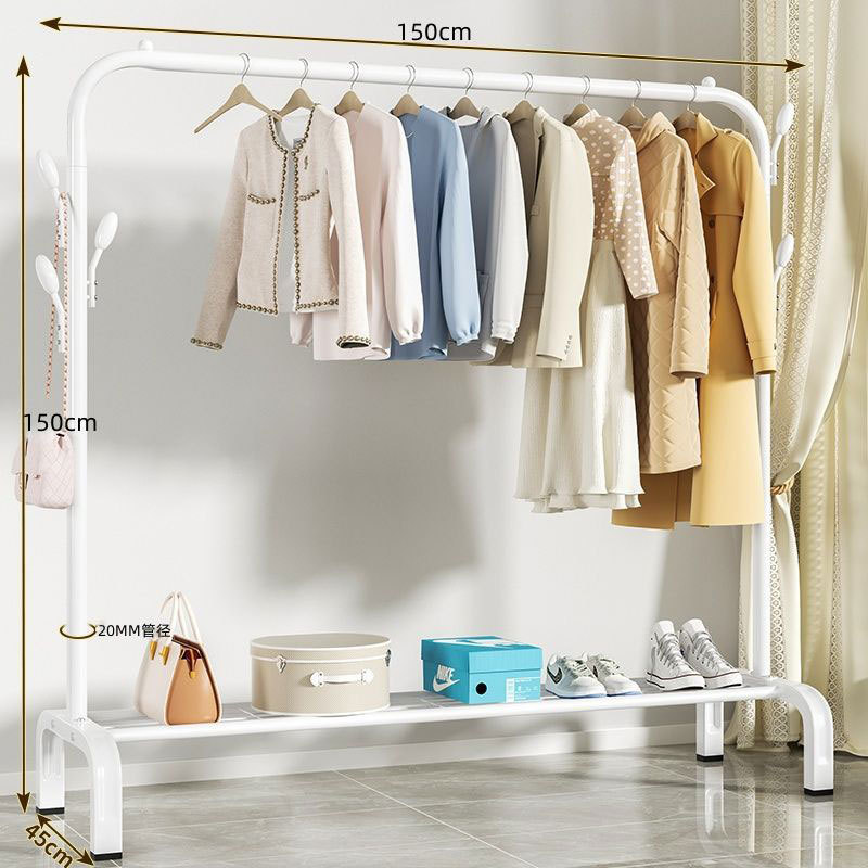 Perchero de secado plegable de pie para uso doméstico dormitorio balcón interior colgar ropa de forma sencilla