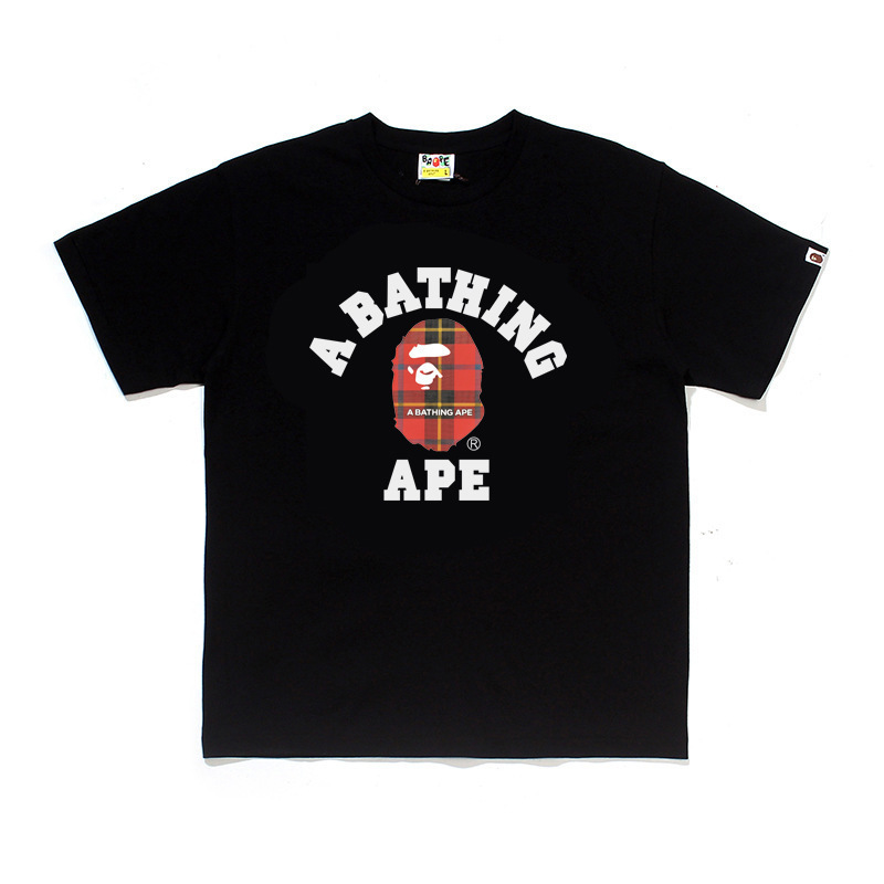 国境を越えた貿易トレンディなブランド半袖メンズレタープリントアメリカンストリートルーズカップルカジュアルTシャツ半袖シャツ|undefined