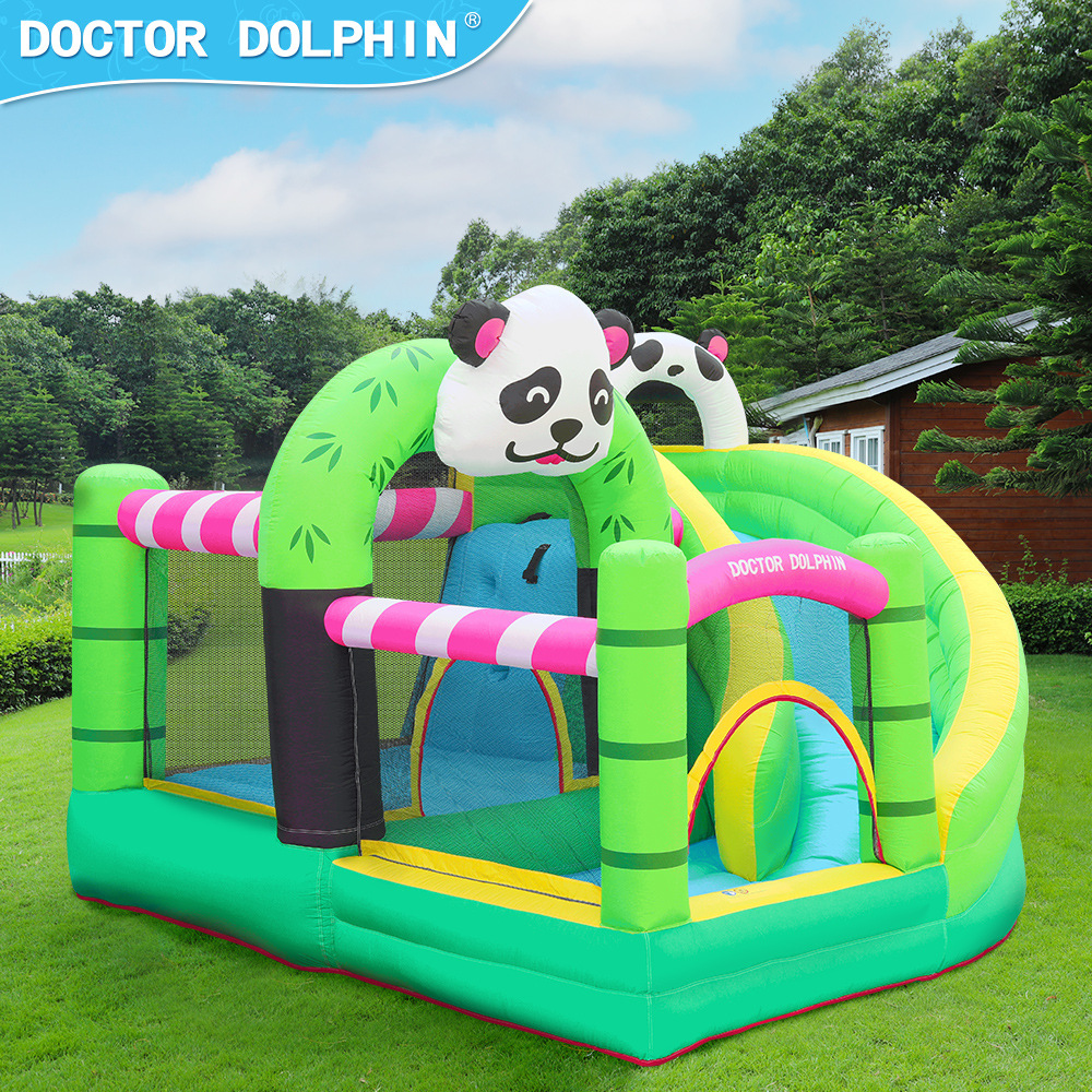 Doctor Dolphin | Inflable Castillo Panda tema de los niños trampolín inflable de los niños tobogán pequeño tobogán inflable
